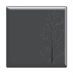 Блюдо сервировочное 26x26см, меламин, Embossed, цвет черный S-2781 415770