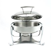 Мармит настольный (чефиндиш) круглый cо стекл крышкой 6,5л,Opulent OP/0/0/6.5/CP 415331