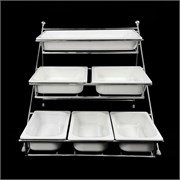 Станция трехярусная буфетная с 6 гастроемкостями, 82x68x58см, 3-TE6P 415340