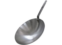 Сковорода Wok d 35,5см h8,5см, белая сталь Carbone Plus 5114.35 366130