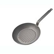 Сковорода-гриль d 26см h4,3см, белая сталь Carbone Plus 5530.26 366393