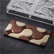 Форма д/шок. Chocolate Bar Flow 154х77мм h8мм, 100гр, 3 ячейки, п/к PC5007FR 368724