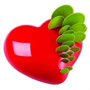 Форма для мороженого/суфле 3D Сердце 150х140мм h49мм (объем 0,6л), силикон KE017S 369313