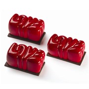 Форма силиконовая PAVOFLEX для пирож. 3D LOVE 80х43мм h36мм, 90мл, 15 ячеек PX4363S 369991