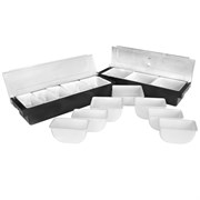 Контейнер для бара 5 отделений, пластик, серия Jiwins JW-B5B-BL 360668