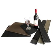 Коврик барный 45х31см h1см, черный, резиновый, серия Jiwins JW-BMQ-BL 360480