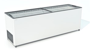 ЛАРЬ МОРОЗИЛЬНЫЙ FROSTOR F 800 С ПРЯМОЕ СТЕКЛО СЕРЫЙ (ПРОПАН) 398573